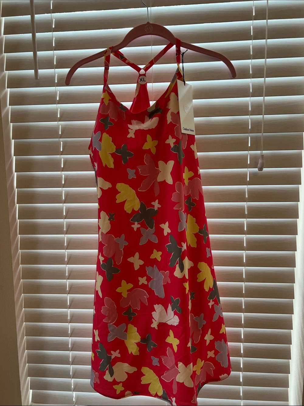 Women XL Floral Slip Dress with Adjustable Straps Outdoor Voices New Size XL